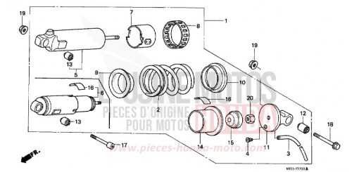 COUSSIN ARRIERE VT600CN de 1992